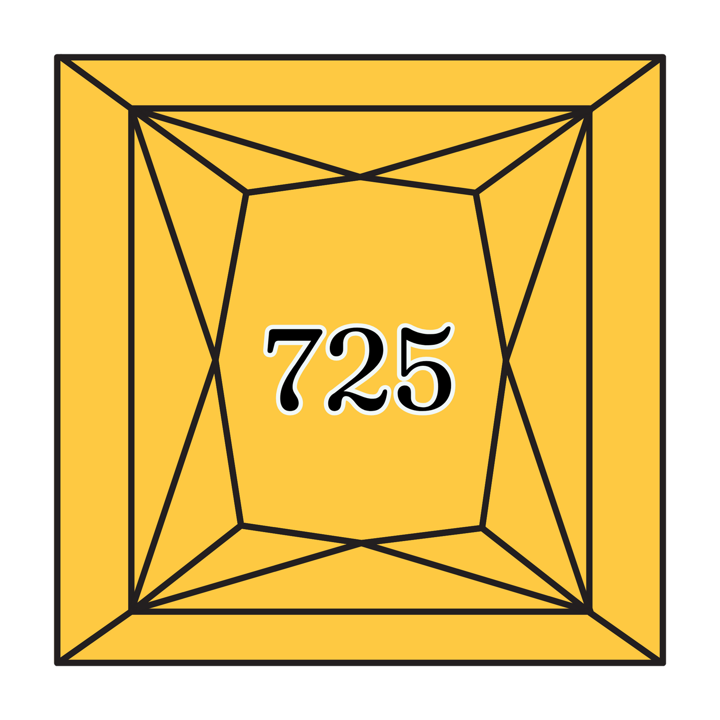 True North Diamond Art Square Diamond Drills 725 - Medium Light Topaz - Square Bulk Diamond Drills