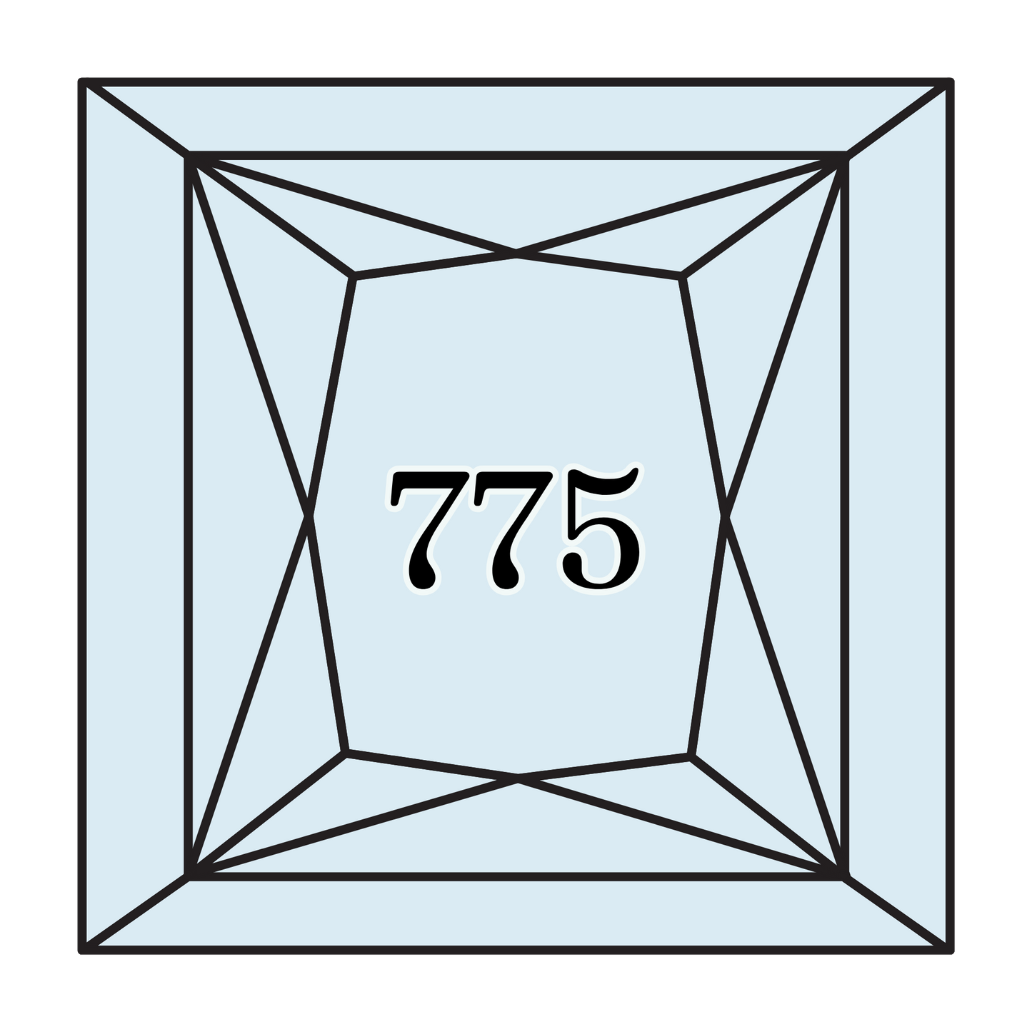 True North Diamond Art Square Diamond Drills 775 - Very Light Baby Blue - Square Bulk Diamond Drills