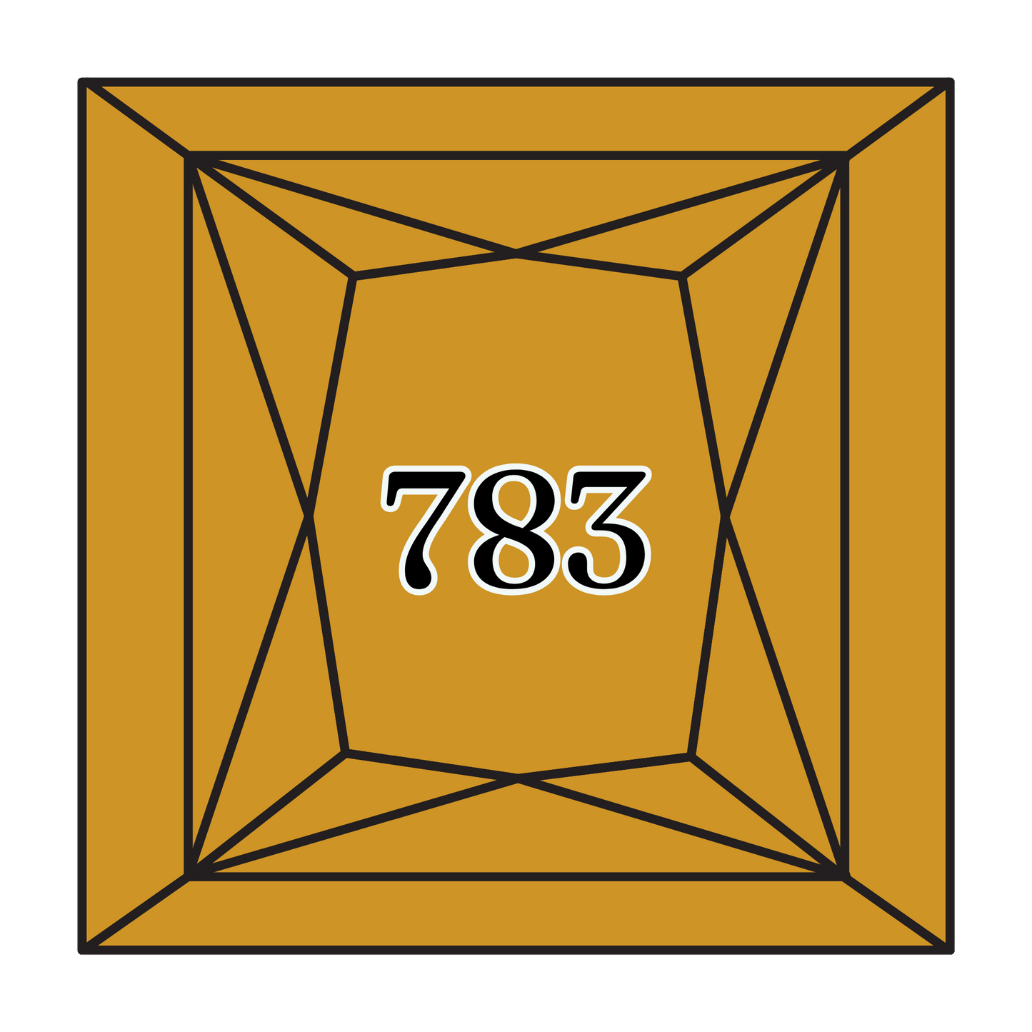 True North Diamond Art Square Diamond Drills 783 - Medium Topaz - Square Bulk Diamond Drills