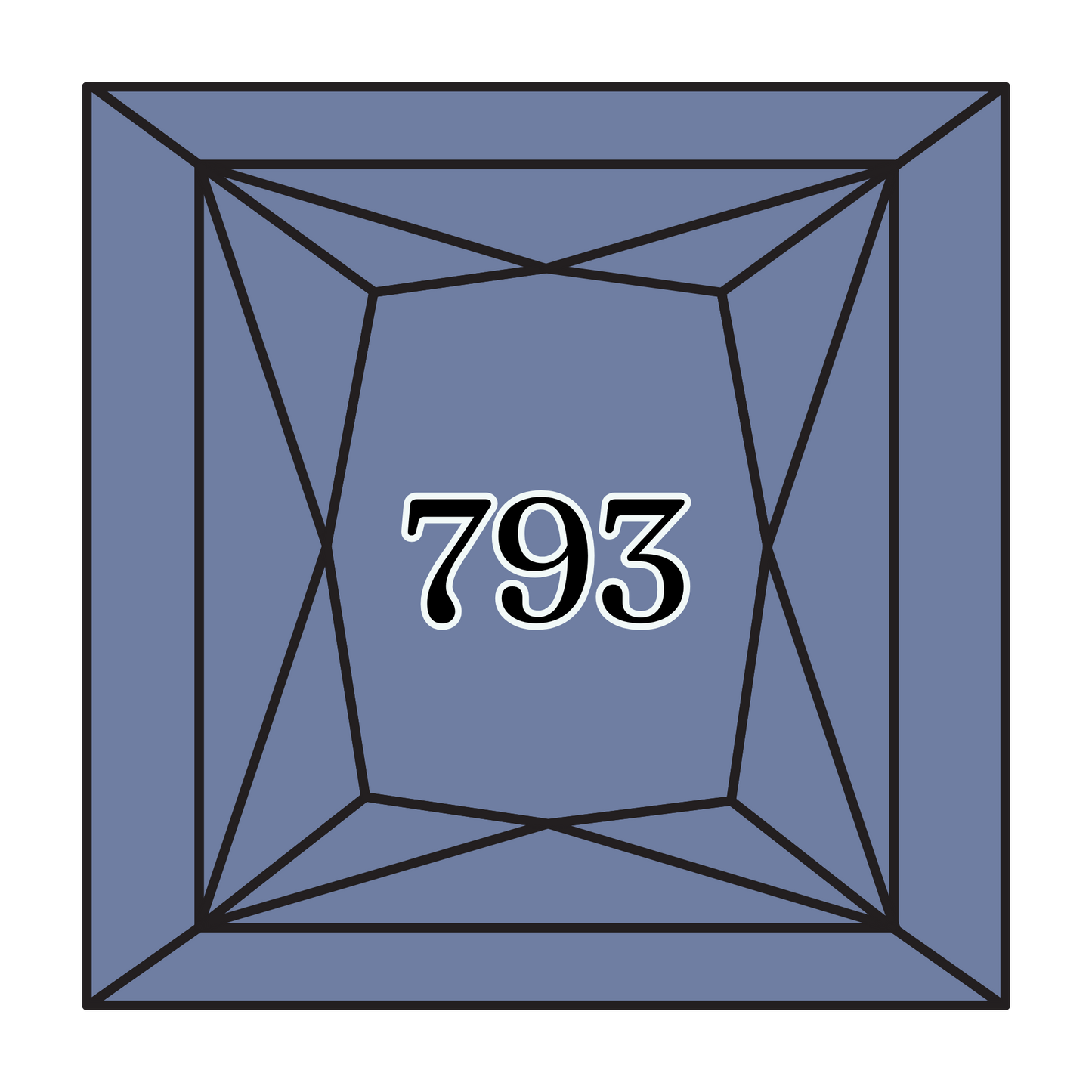 True North Diamond Art Square Diamond Drills 793 - Medium Cornflower Blue - Square Bulk Diamond Drills