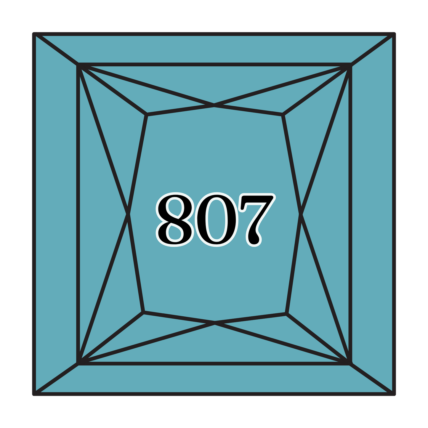 True North Diamond Art Square Diamond Drills 807 - Peacock Blue - Square Bulk Diamond Drills