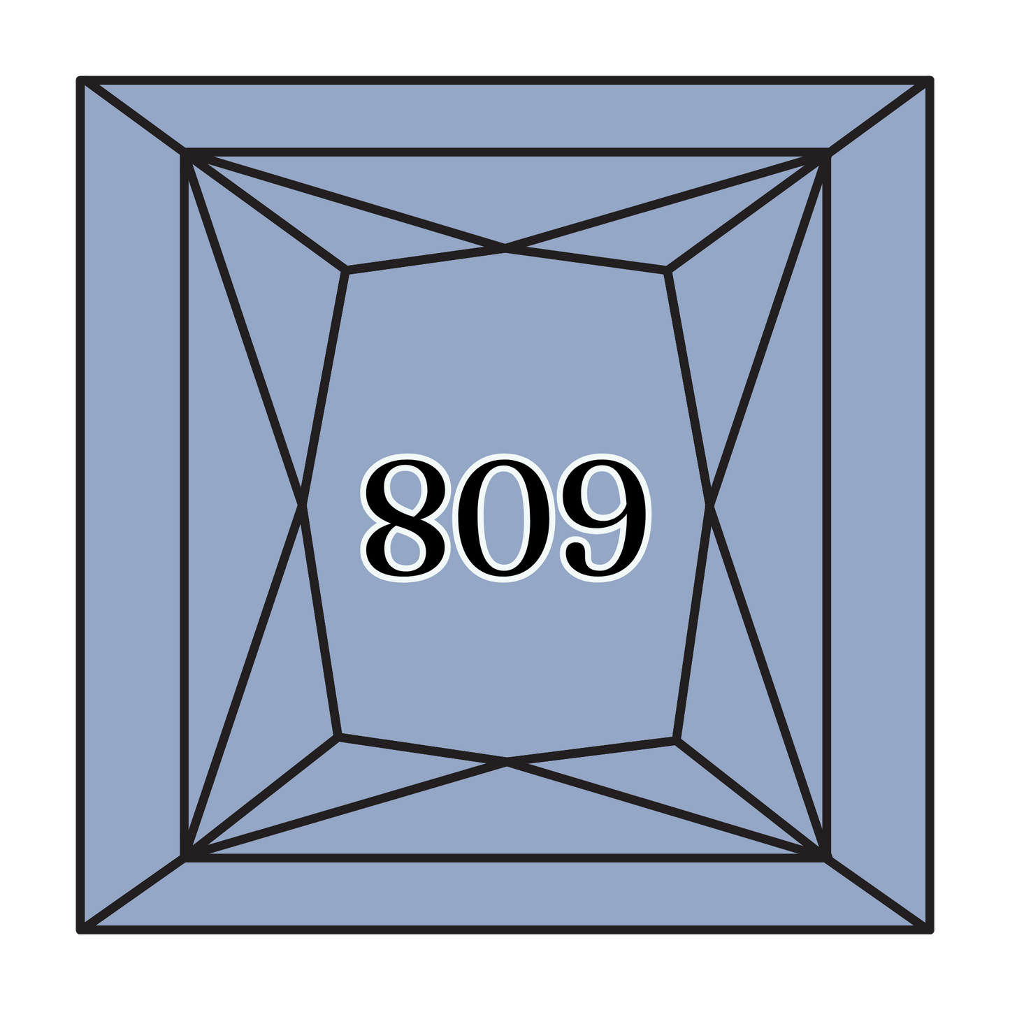 True North Diamond Art Square Diamond Drills 809 - Delft Blue - Square Bulk Diamond Drills