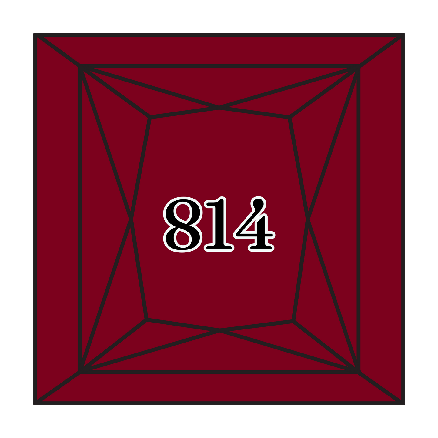 True North Diamond Art Square Diamond Drills 814 - Dark Garnet - Square Bulk Diamond Drills