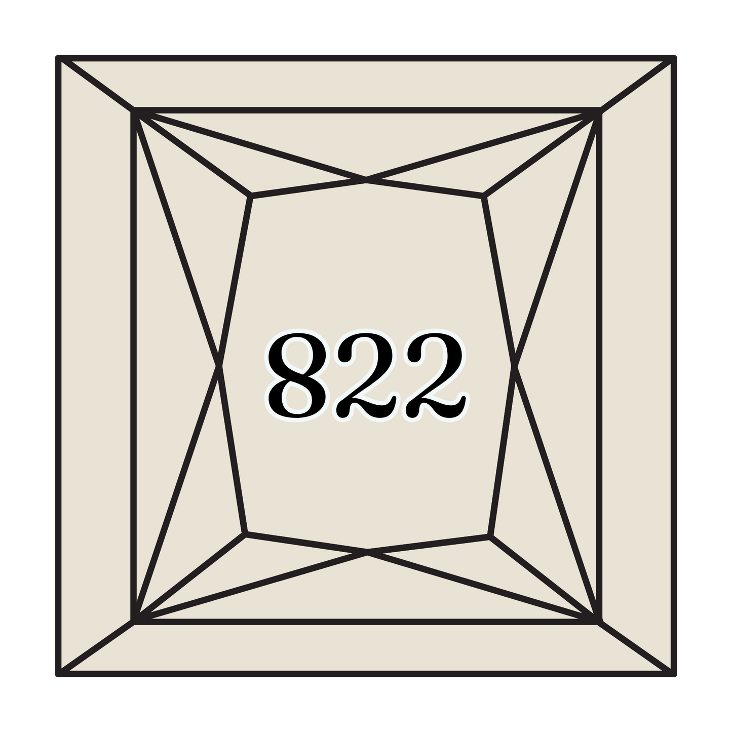 True North Diamond Art Square Diamond Drills 822 - Light Beige Grey - Square Bulk Diamond Drills