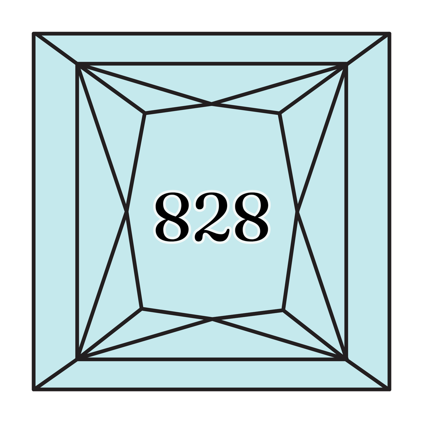 True North Diamond Art Square Diamond Drills 828 - Ultra Very Light Sky Blue - Square Bulk Diamond Drills