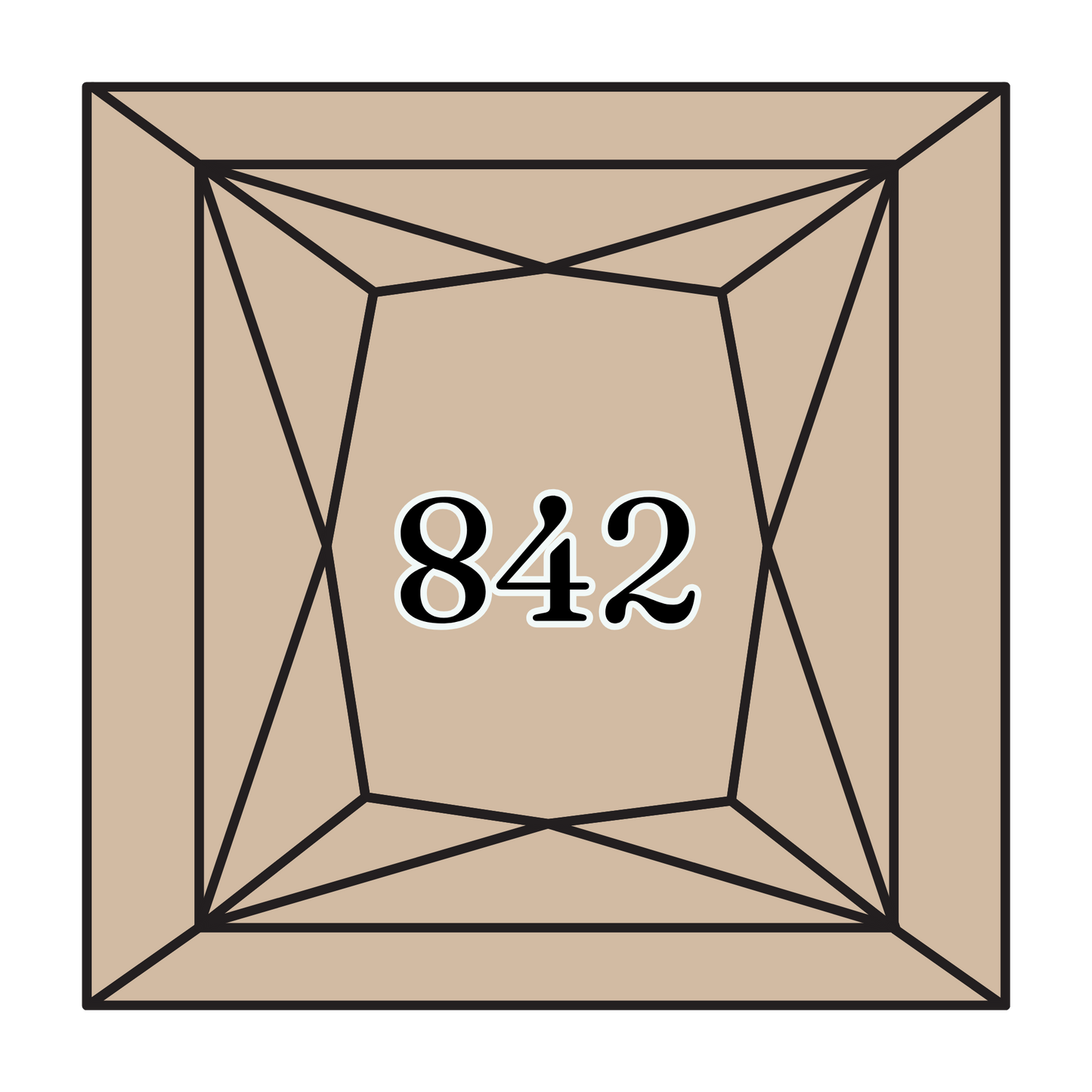 True North Diamond Art Square Diamond Drills 842 - Very Light Beige Brown - Square Bulk Diamond Drills