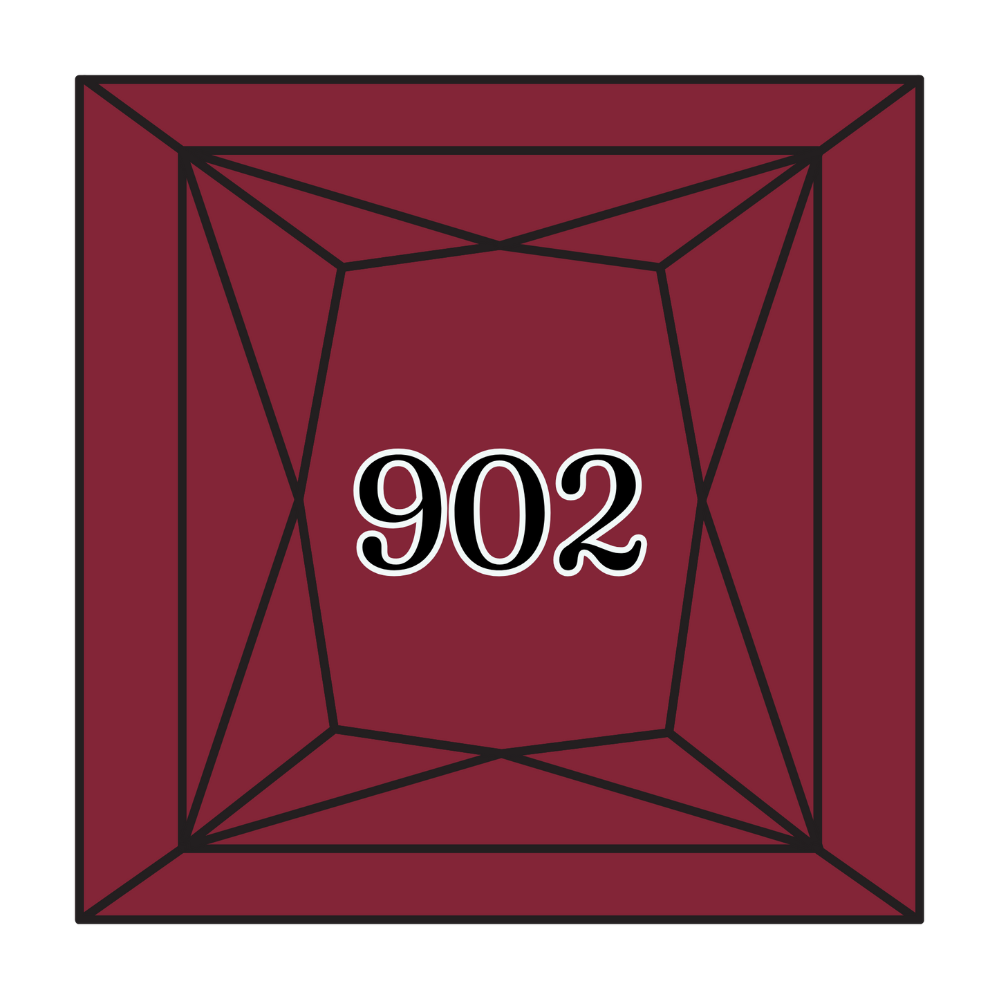 True North Diamond Art Square Diamond Drills 902 - Very Dark Garnet - Square Bulk Diamond Drills