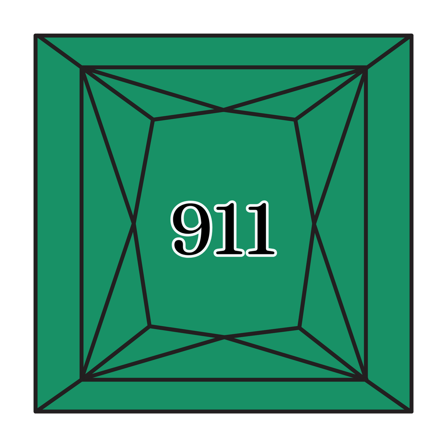 True North Diamond Art Square Diamond Drills 911 - Medium Emerald Green - Square Bulk Diamond Drills