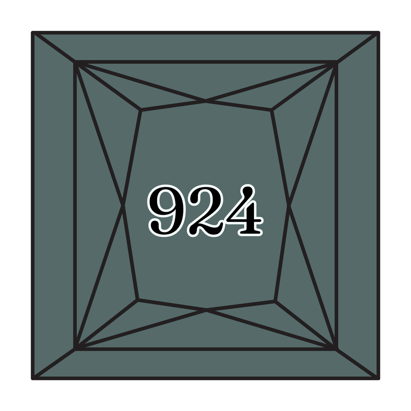 True North Diamond Art Square Diamond Drills 924 - Very Dark Grey Green - Square Bulk Diamond Drills