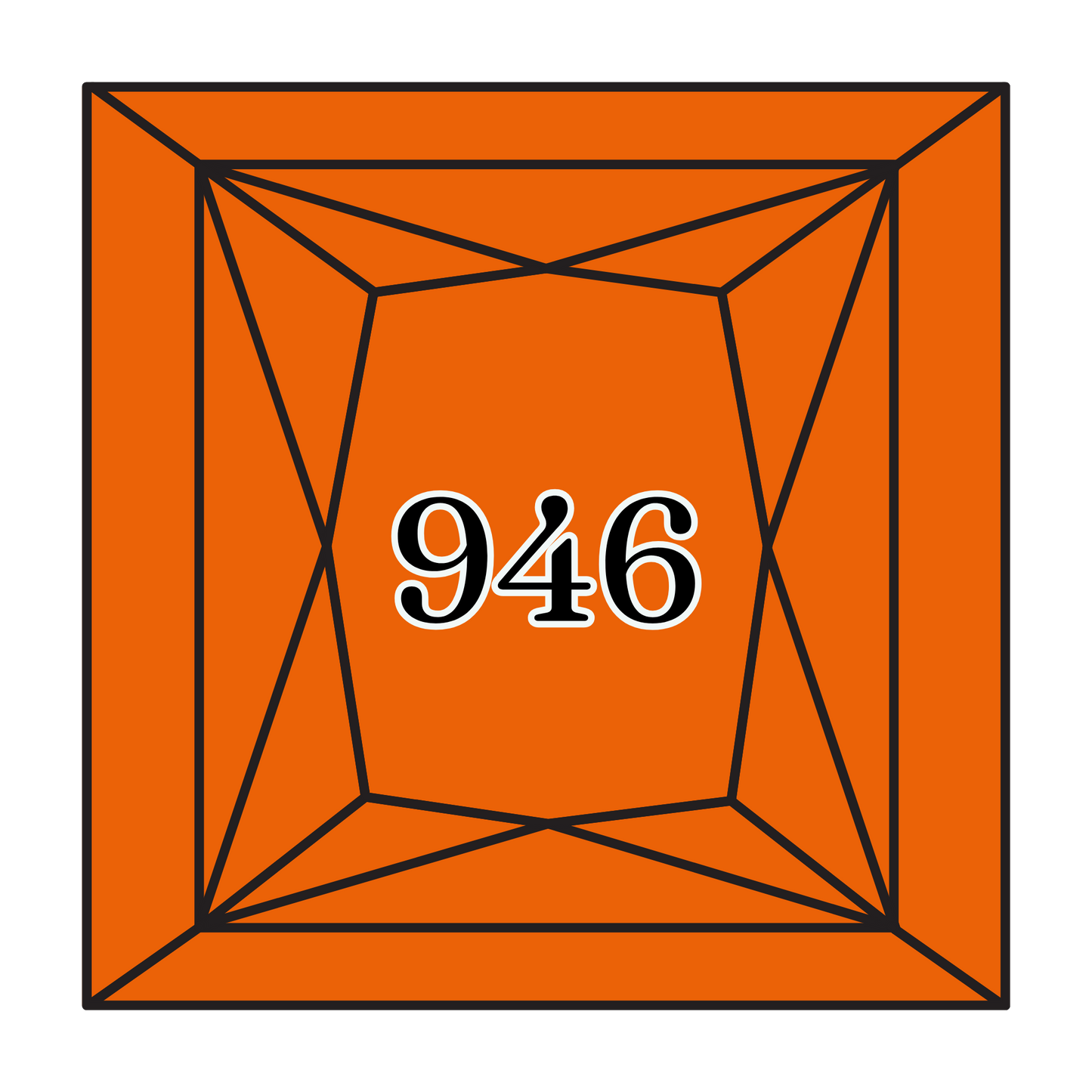 True North Diamond Art Square Diamond Drills 946 - Medium Burnt Orange - Square Bulk Diamond Drills