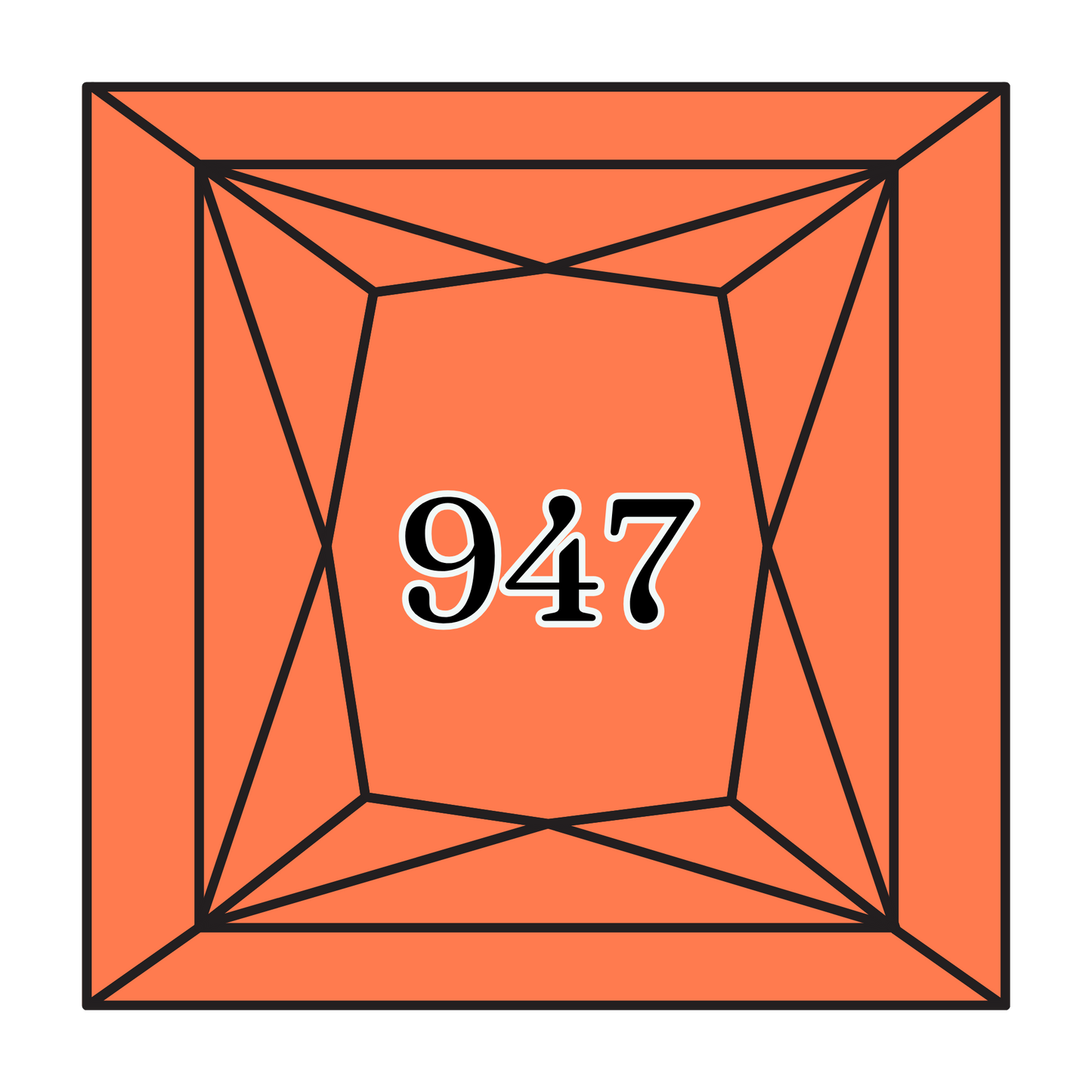 True North Diamond Art Square Diamond Drills 947 - Burnt Orange - Square Bulk Diamond Drills