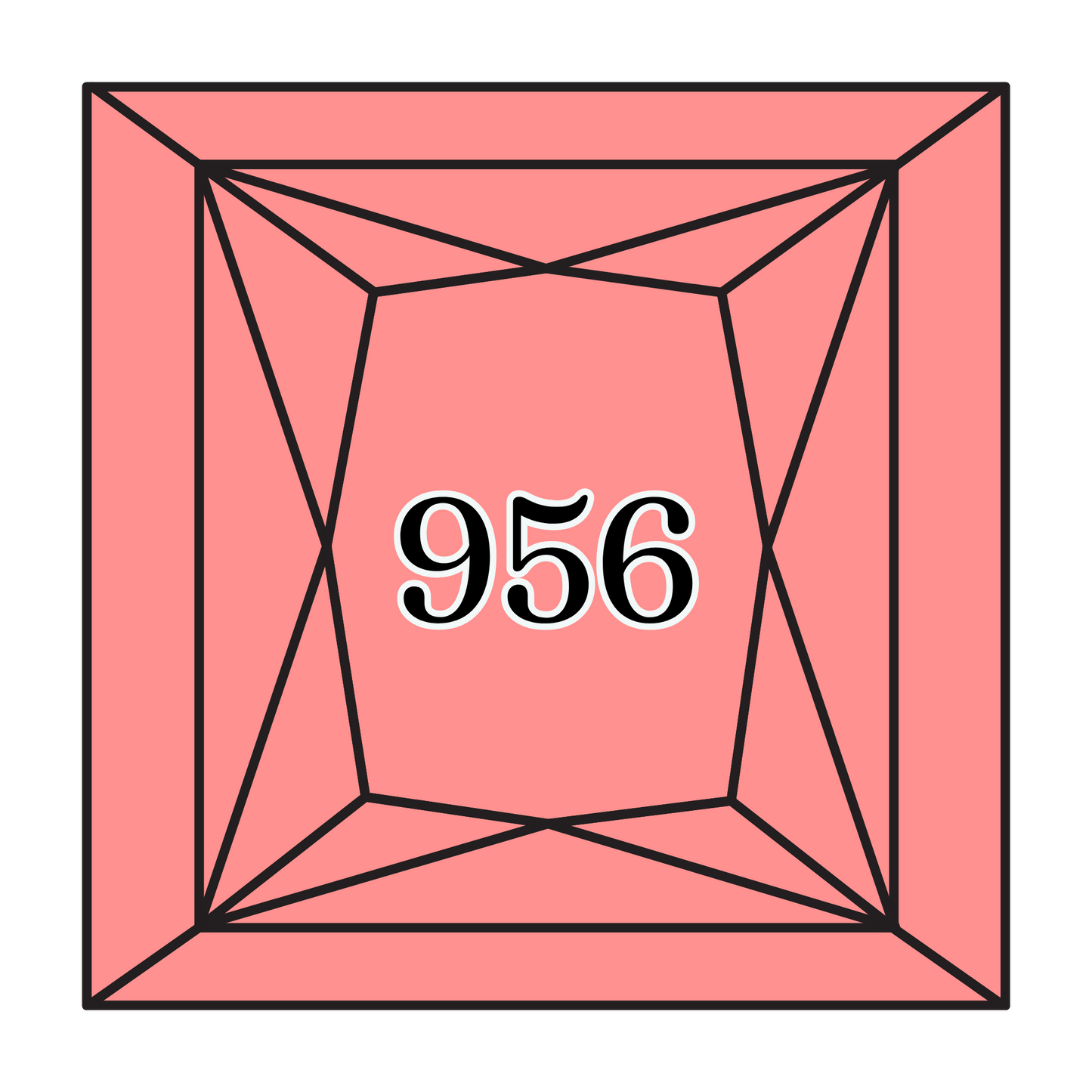 True North Diamond Art Square Diamond Drills 956 - Geranium - Square Bulk Diamond Drills