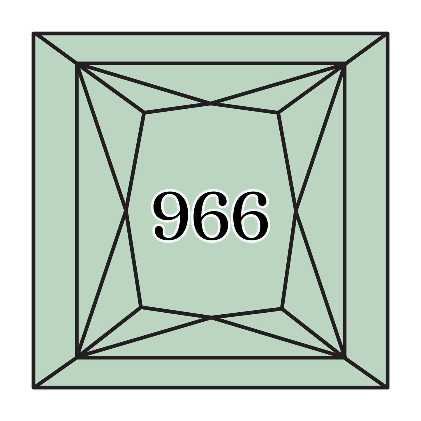 True North Diamond Art Square Diamond Drills 966 - Medium Baby Green - Square Bulk Diamond Drills