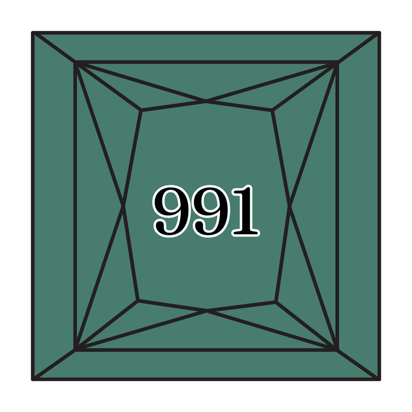 True North Diamond Art Square Diamond Drills 991 - Dark Aquamarine - Square Bulk Diamond Drills