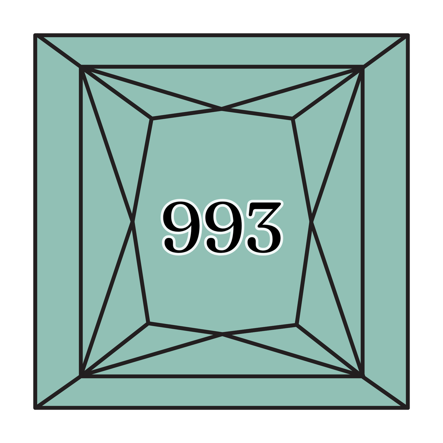 True North Diamond Art Square Diamond Drills 993 - Very Light Aquamarine - Square Bulk Diamond Drills