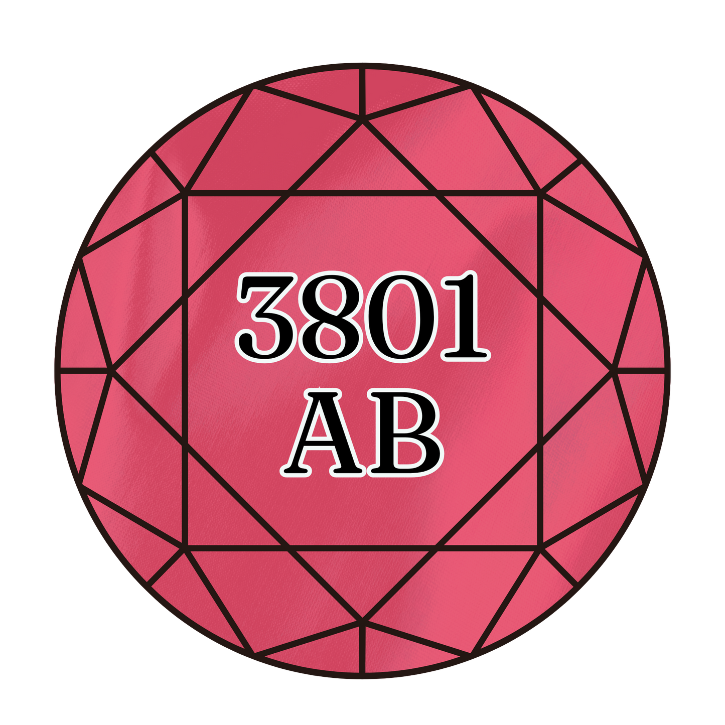 True North Diamond Art AB Round Diamond Drills 3801AB - Very Dark Melon - Round Bulk Diamond Drills