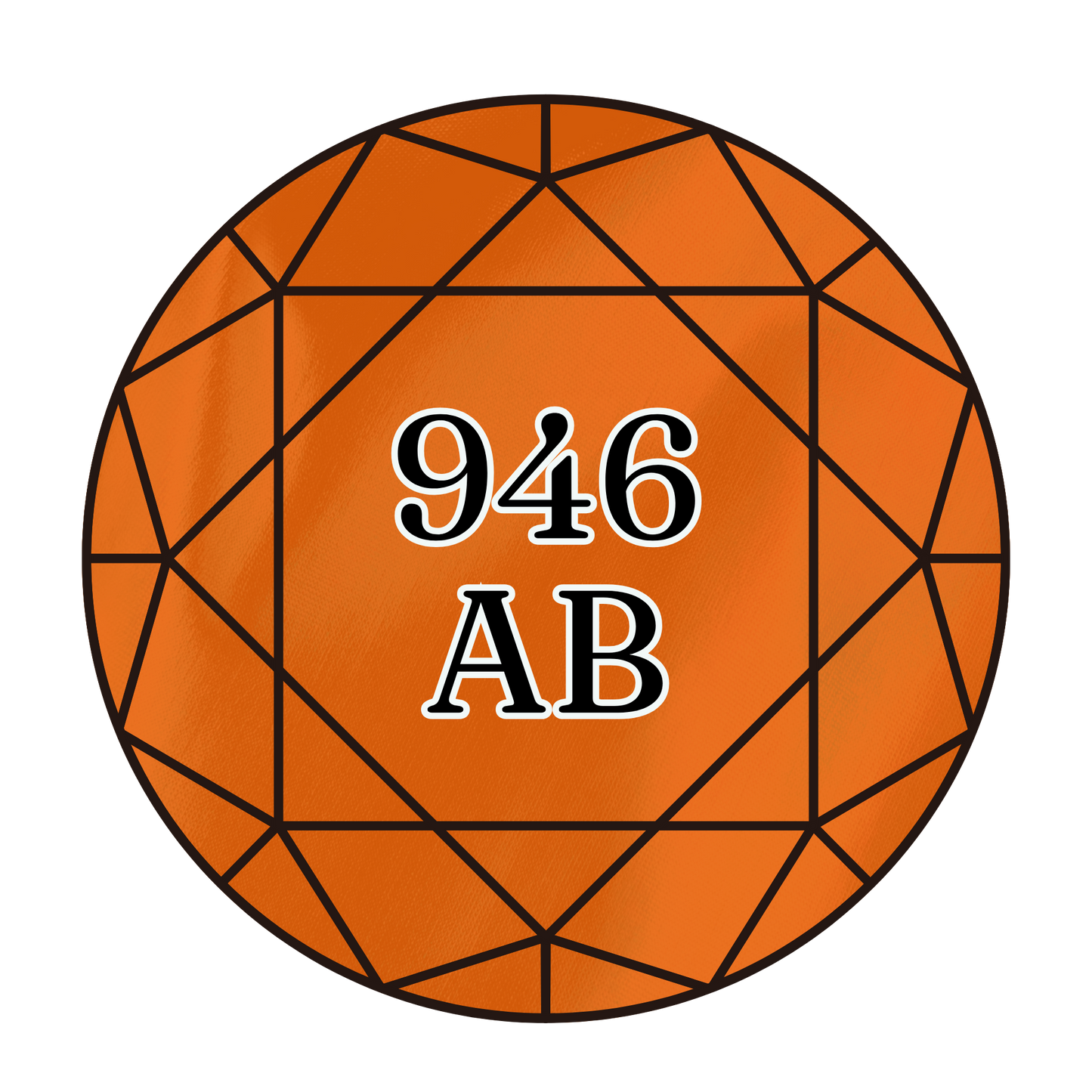 True North Diamond Art AB Round Diamond Drills 946AB - Medium Burnt Orange - Round Bulk Diamond Drills