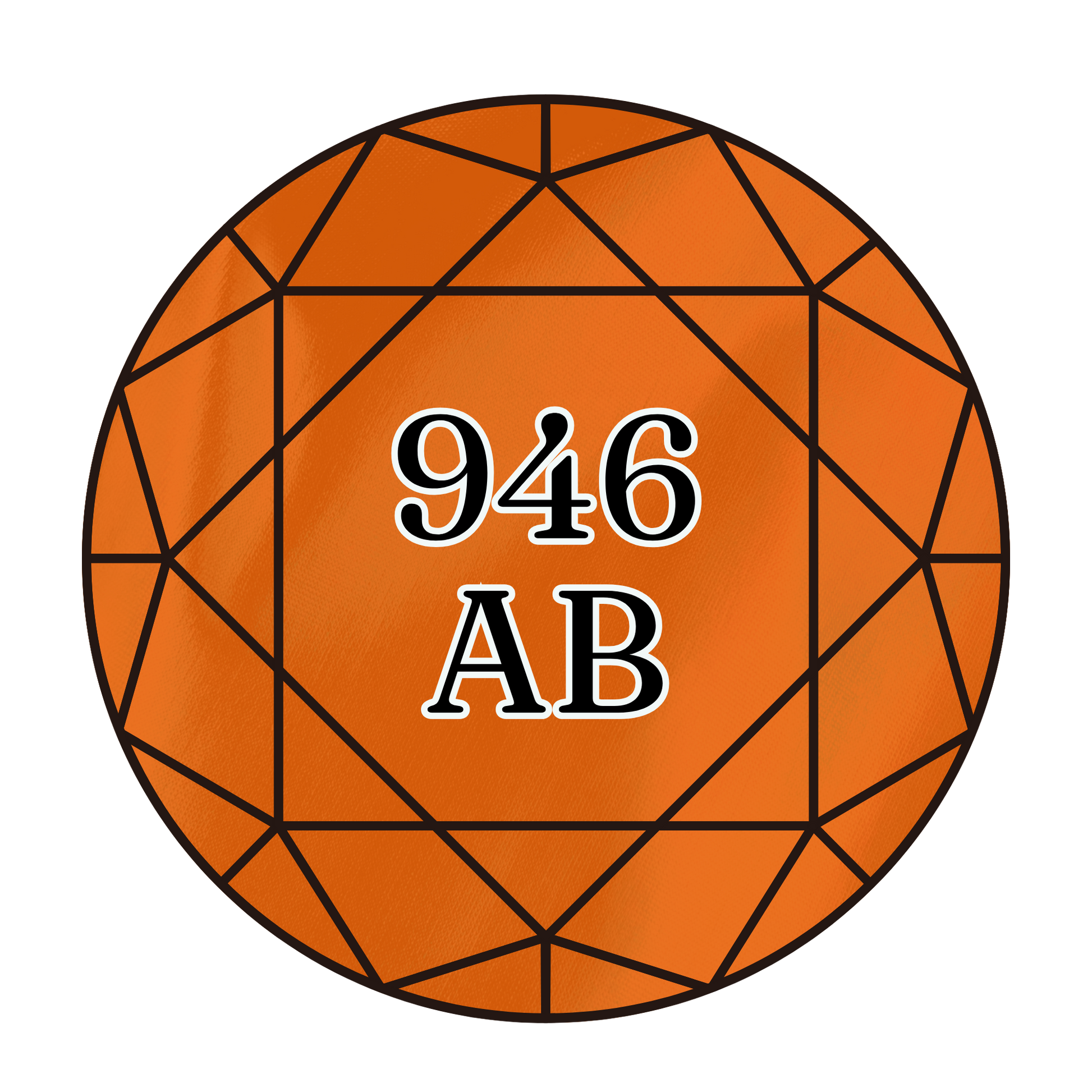 True North Diamond Art AB Round Diamond Drills 946AB - Medium Burnt Orange - Round Bulk Diamond Drills