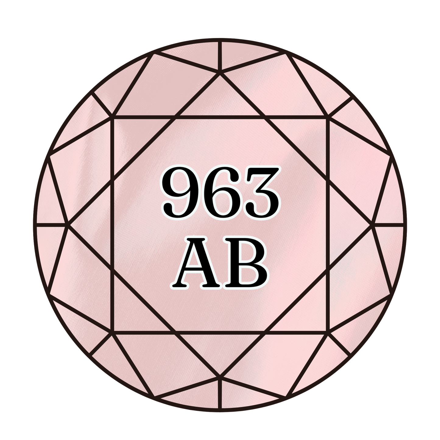 True North Diamond Art AB Round Diamond Drills 963AB - Ultra Very Light Dusty Rose - Round Bulk Diamond Drills