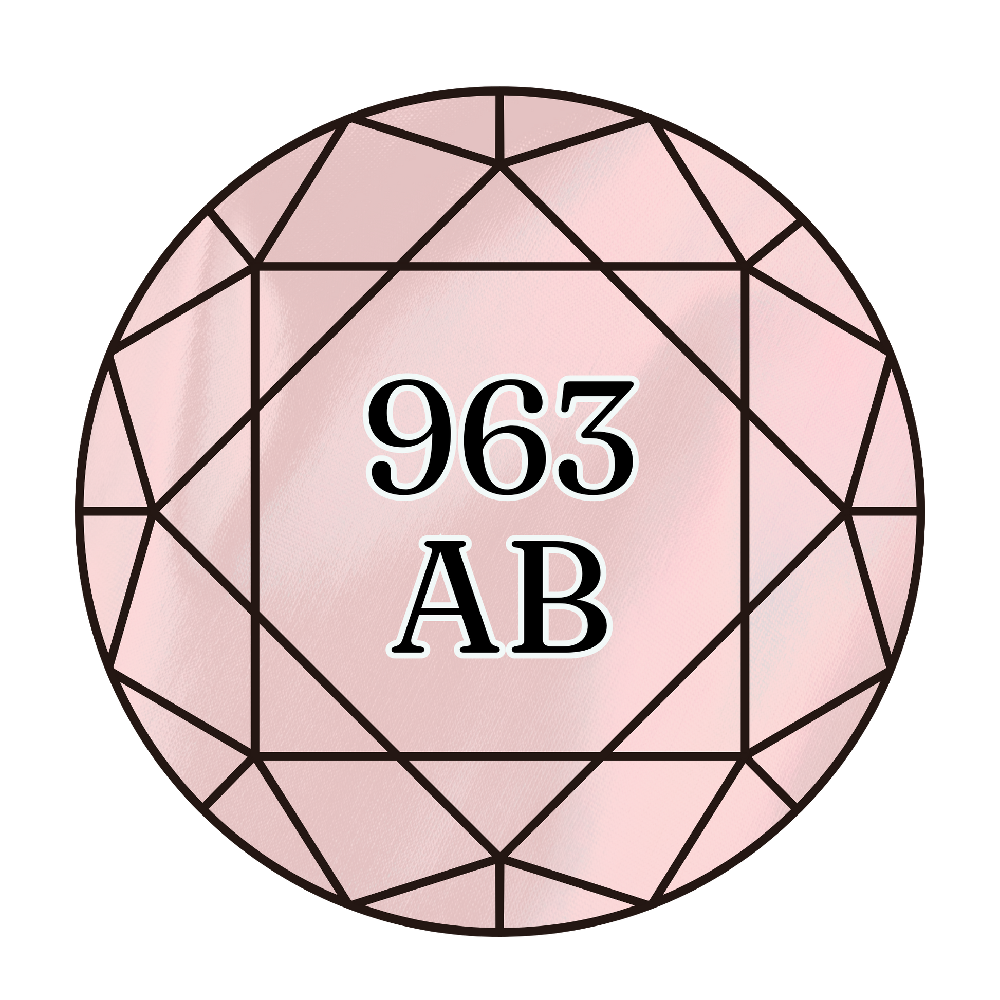 True North Diamond Art AB Round Diamond Drills 963AB - Ultra Very Light Dusty Rose - Round Bulk Diamond Drills