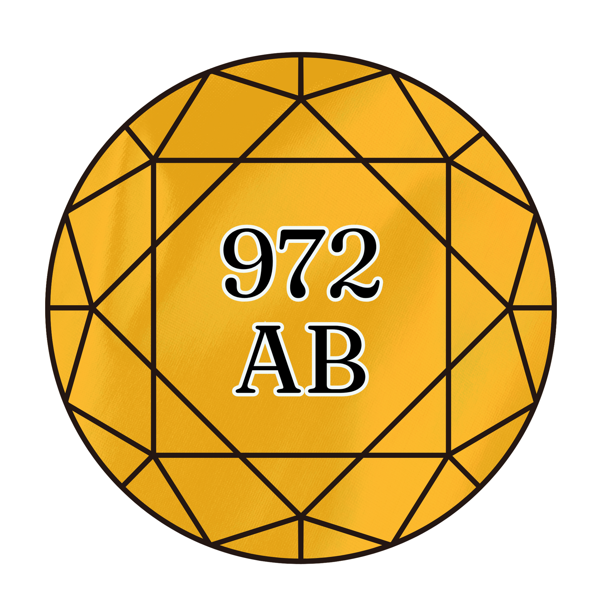 True North Diamond Art AB Round Diamond Drills 972AB - Deep Canary - Round Bulk Diamond Drills