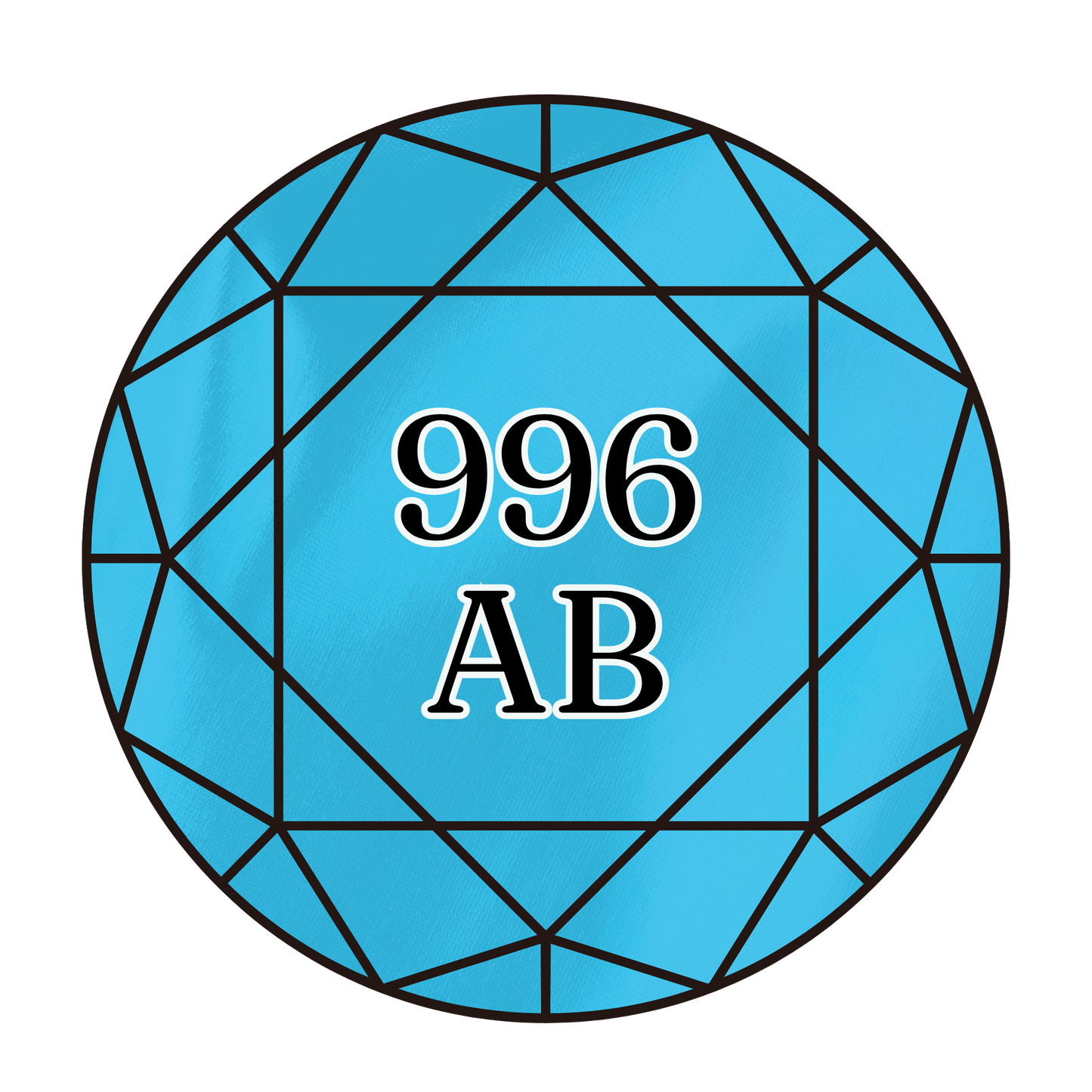 True North Diamond Art AB Round Diamond Drills 996AB - Medium Electric Blue - Round Bulk Diamond Drills