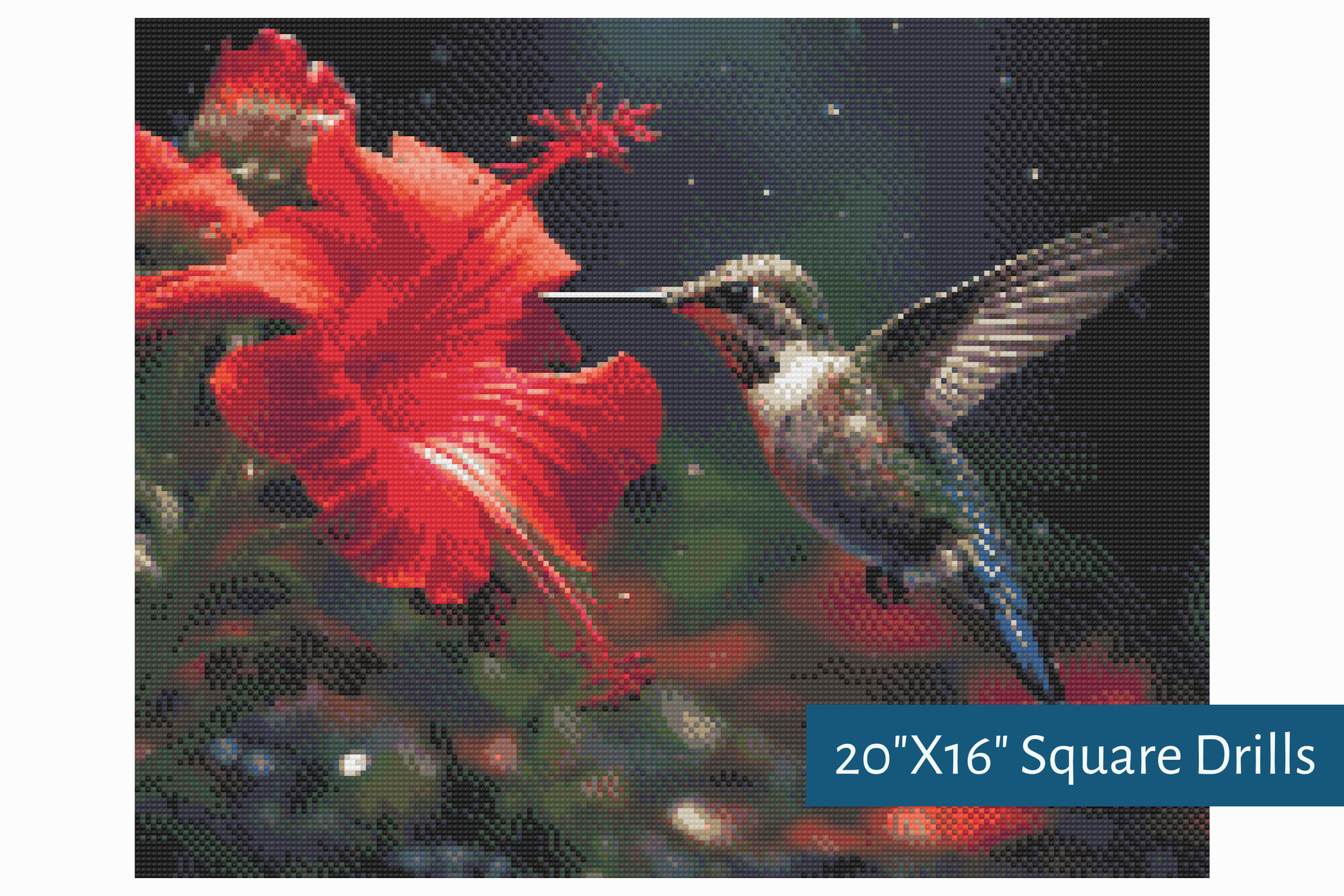 True North Diamond Art Diamond Painting Kits A Hummingbird's Kiss Diamond Painting Kit - Create Stunning Art, No Skill Required