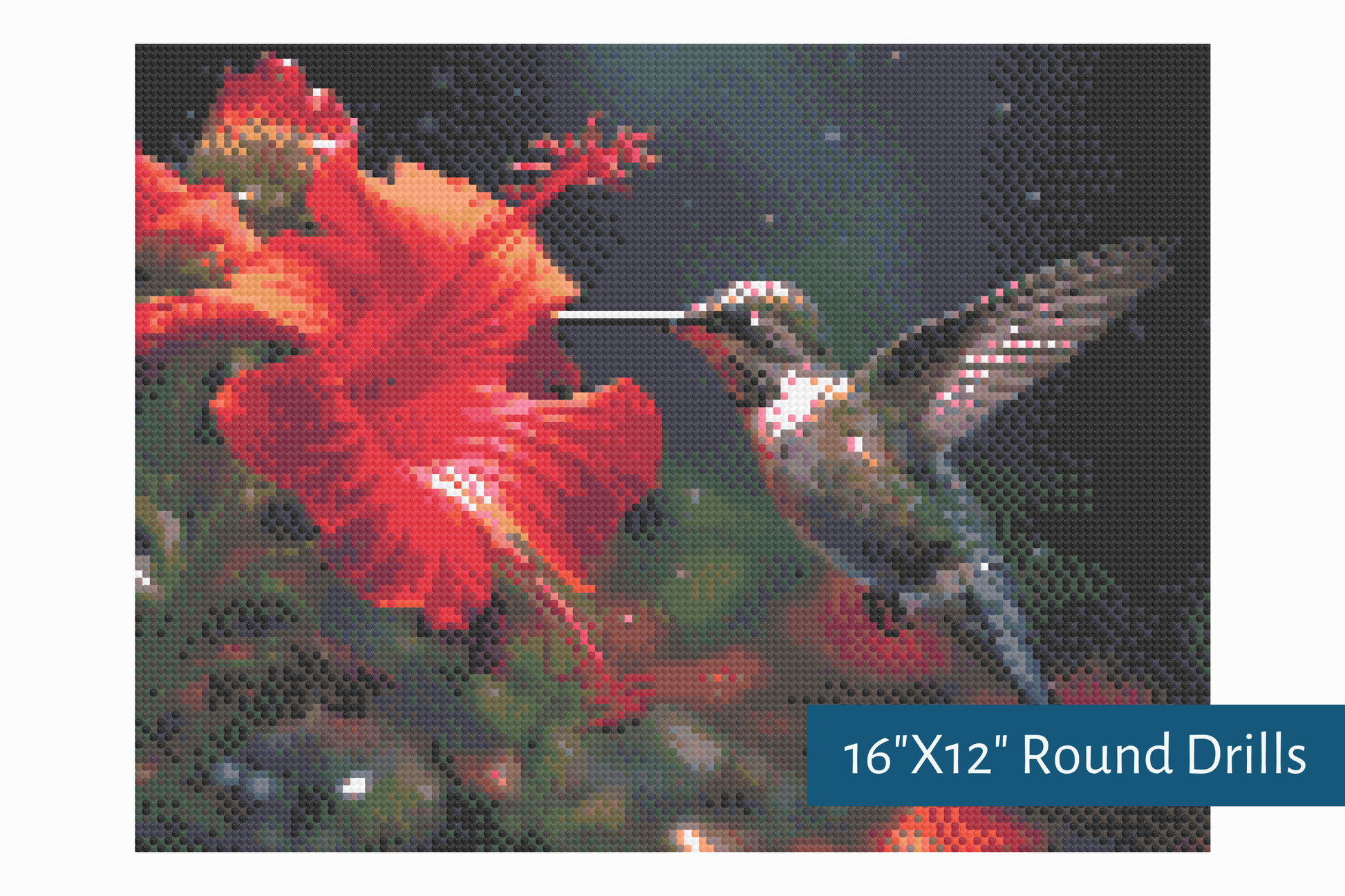 True North Diamond Art Diamond Painting Kits A Hummingbird's Kiss Diamond Painting Kit - Create Stunning Art, No Skill Required