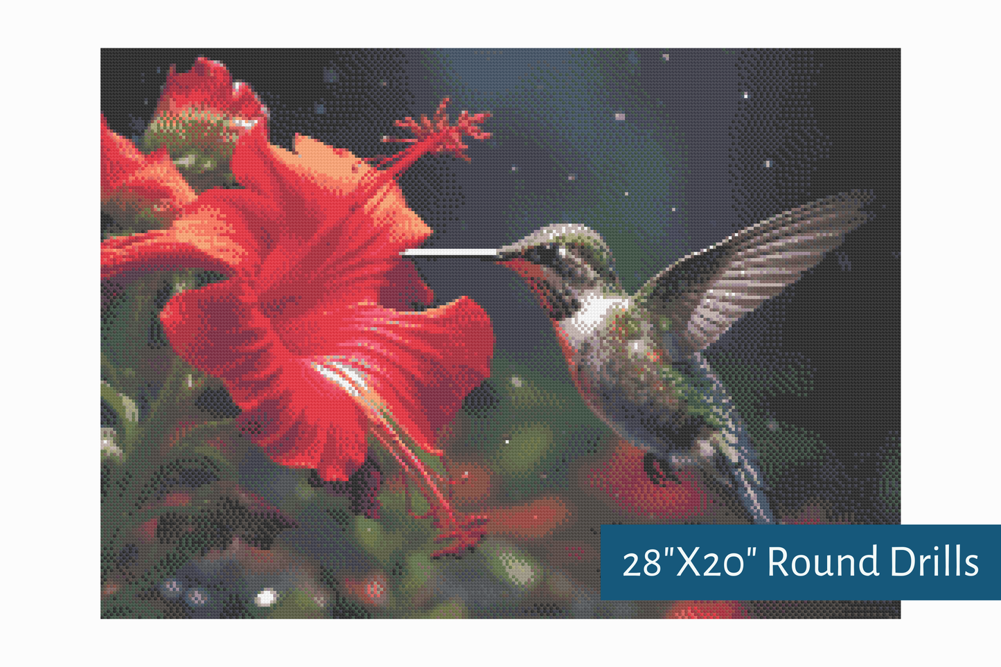 True North Diamond Art Diamond Painting Kits A Hummingbird's Kiss Diamond Painting Kit - Create Stunning Art, No Skill Required