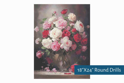 True North Diamond Art Diamond Painting Kits Bouquet of Love Diamond Painting Kit - Create Stunning Art, No Skill Required