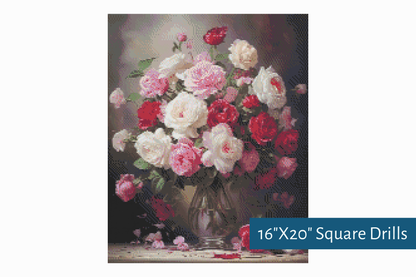True North Diamond Art Diamond Painting Kits Bouquet of Love Diamond Painting Kit - Create Stunning Art, No Skill Required