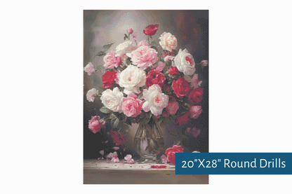 True North Diamond Art Diamond Painting Kits Bouquet of Love Diamond Painting Kit - Create Stunning Art, No Skill Required