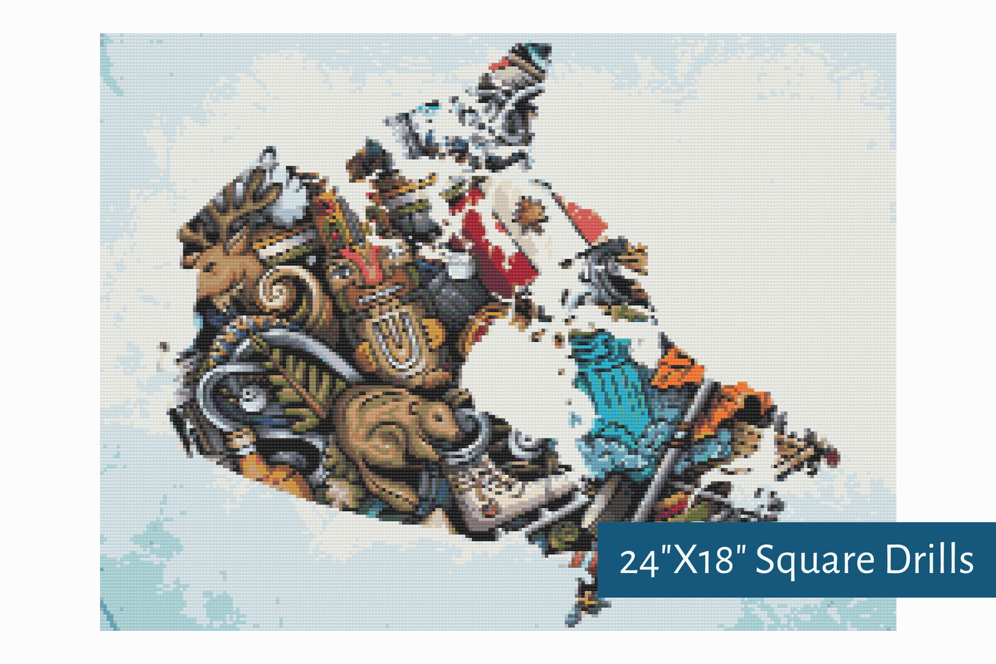 True North Diamond Art Diamond Painting Kits Canadiana Diamond Painting Kit - Create Stunning Art, No Skill Required