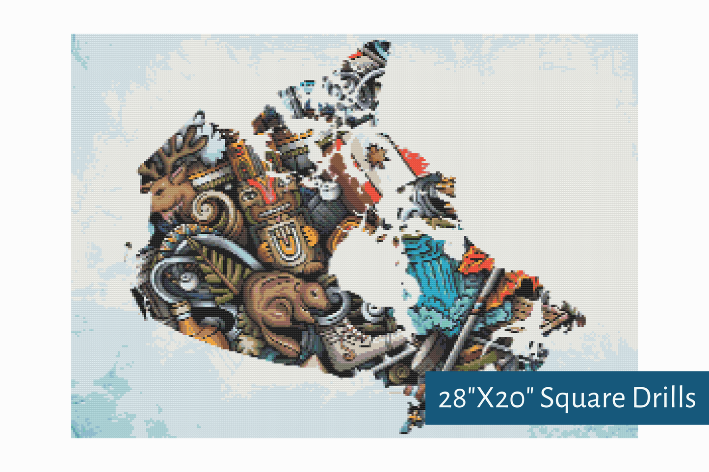 True North Diamond Art Diamond Painting Kits Canadiana Diamond Painting Kit - Create Stunning Art, No Skill Required