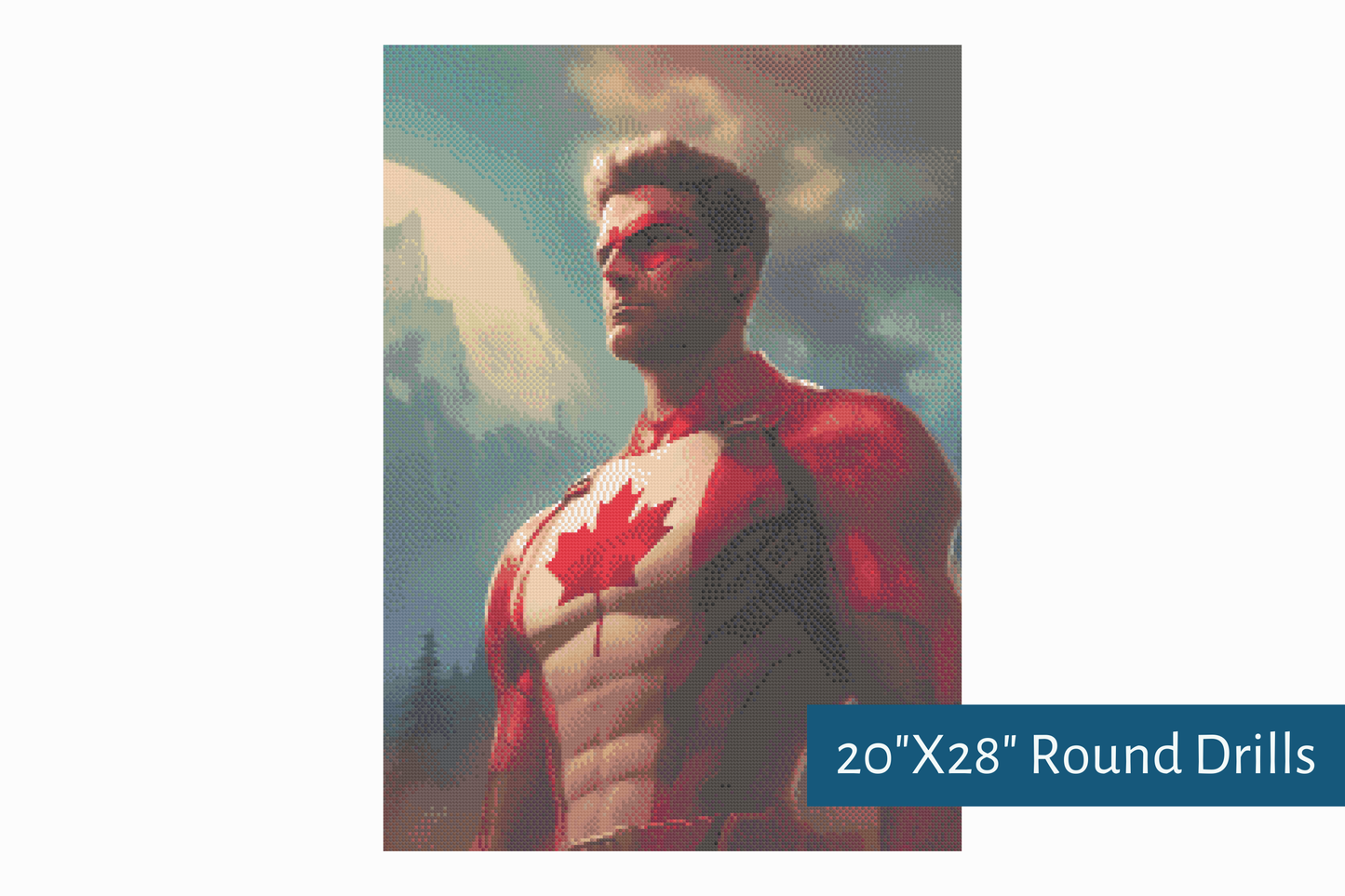 True North Diamond Art Diamond Painting Kits Captain Canada Diamond Painting Kit - Create Stunning Art, No Skill Required