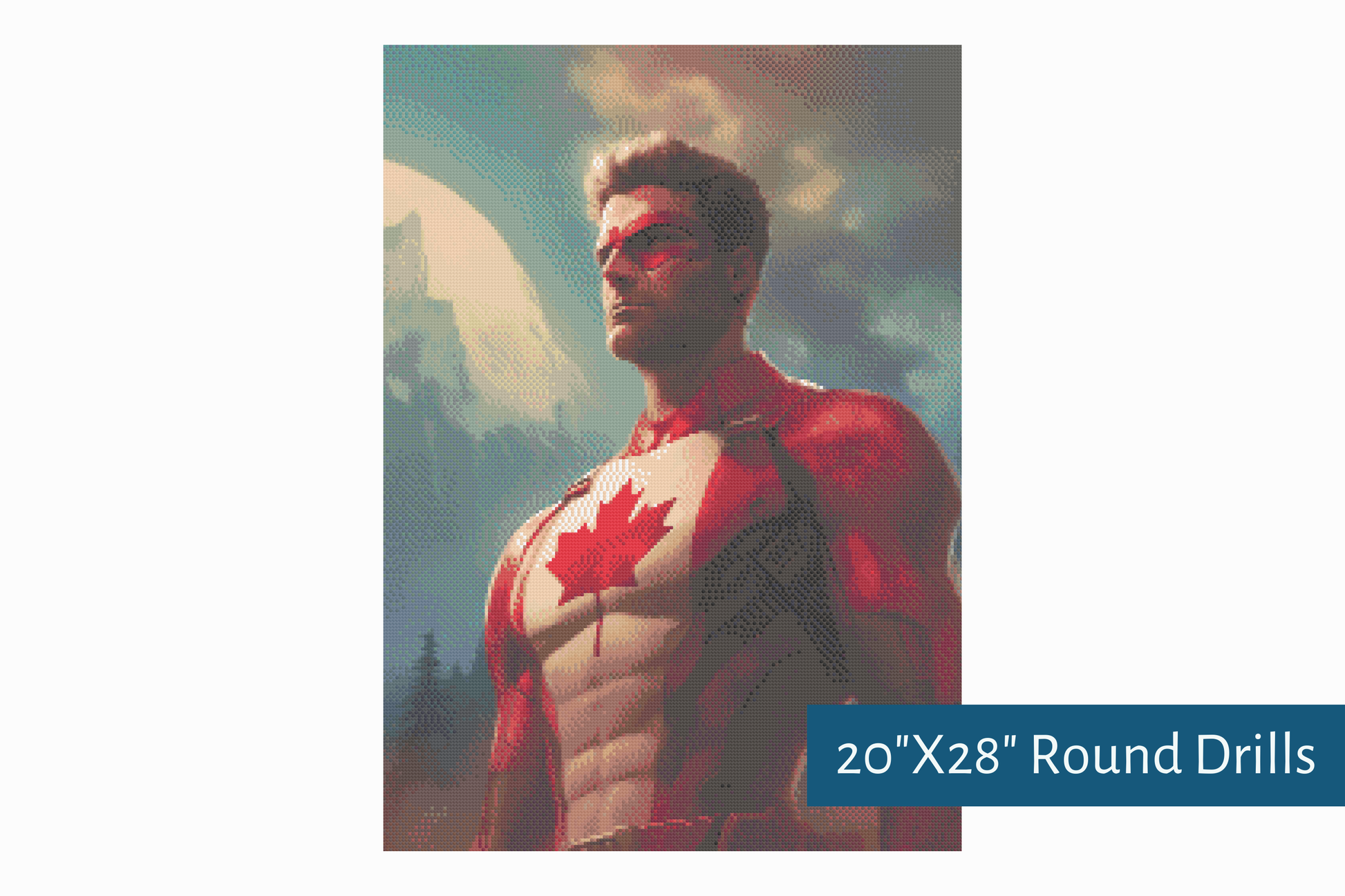 True North Diamond Art Diamond Painting Kits Captain Canada Diamond Painting Kit - Create Stunning Art, No Skill Required