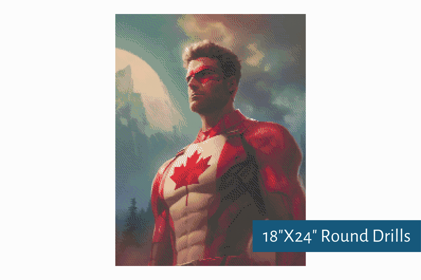 True North Diamond Art Diamond Painting Kits Captain Canada Diamond Painting Kit - Create Stunning Art, No Skill Required