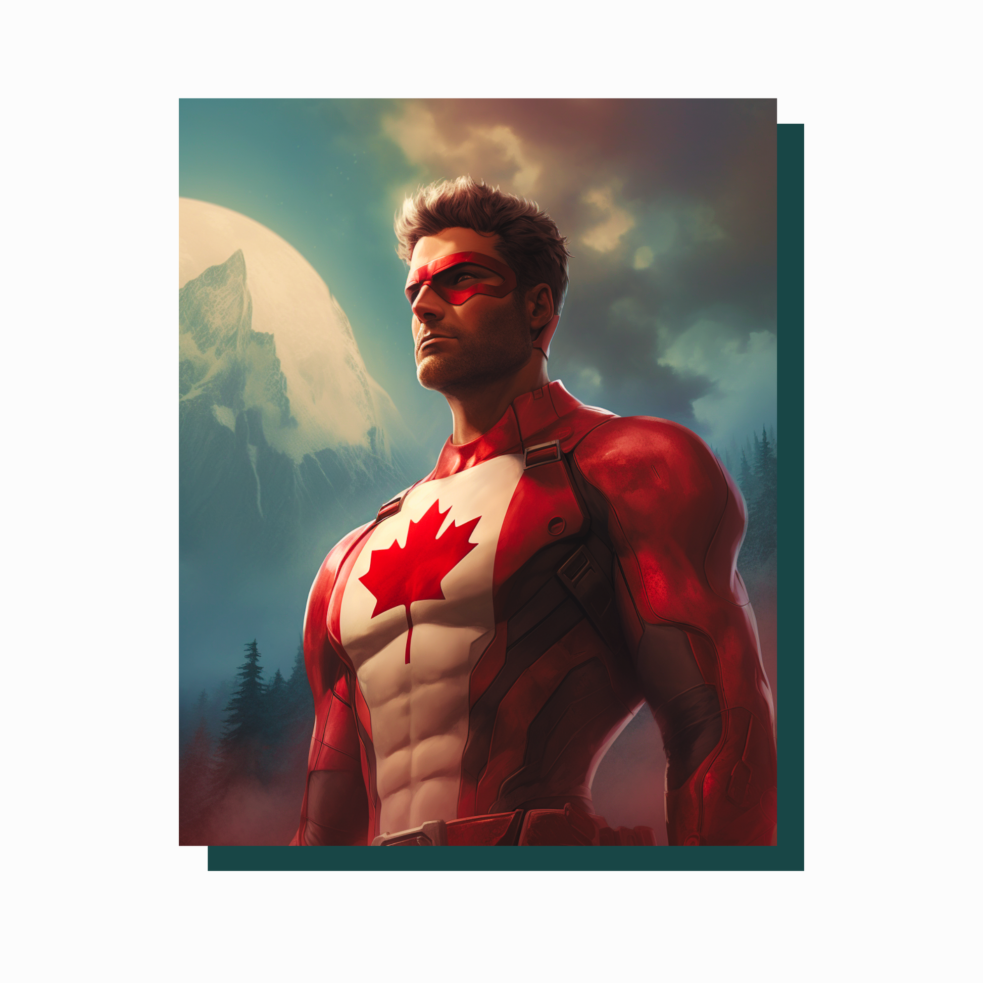 True North Diamond Art Diamond Painting Kits Captain Canada Diamond Painting Kit - Create Stunning Art, No Skill Required