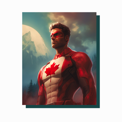 True North Diamond Art Diamond Painting Kits Captain Canada Diamond Painting Kit - Create Stunning Art, No Skill Required