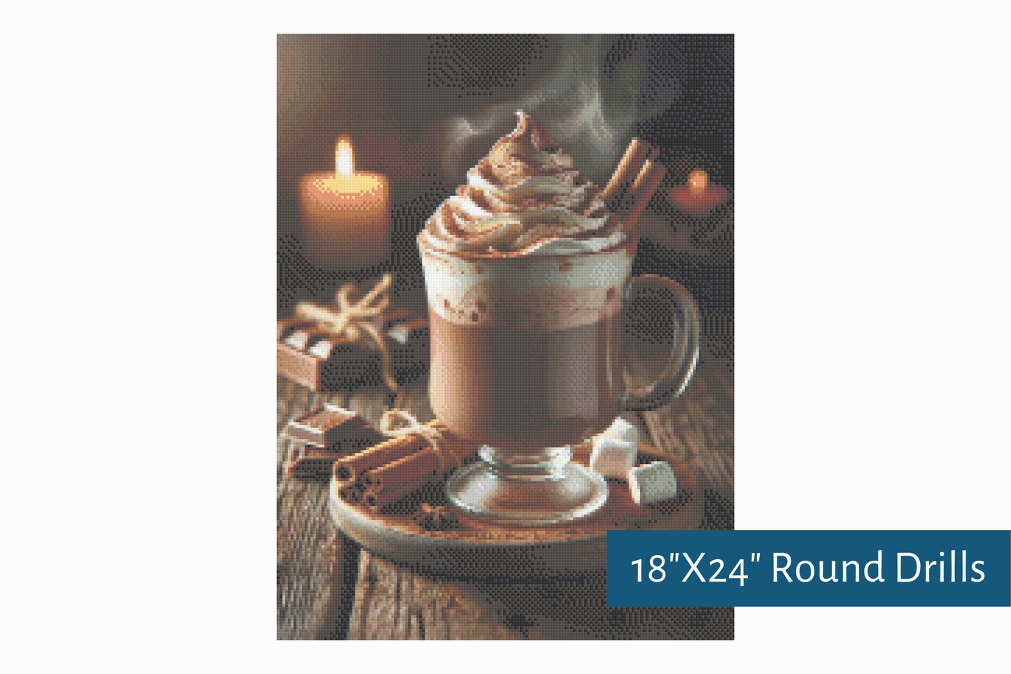 True North Diamond Art Diamond Painting Kits Cocoa Bliss Diamond Painting Kit - Create Stunning Art, No Skill Required