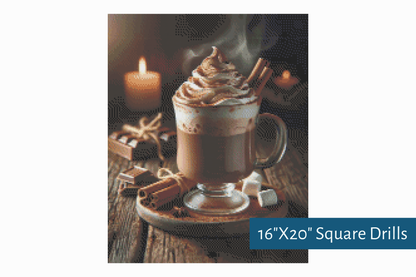 True North Diamond Art Diamond Painting Kits Cocoa Bliss Diamond Painting Kit - Create Stunning Art, No Skill Required