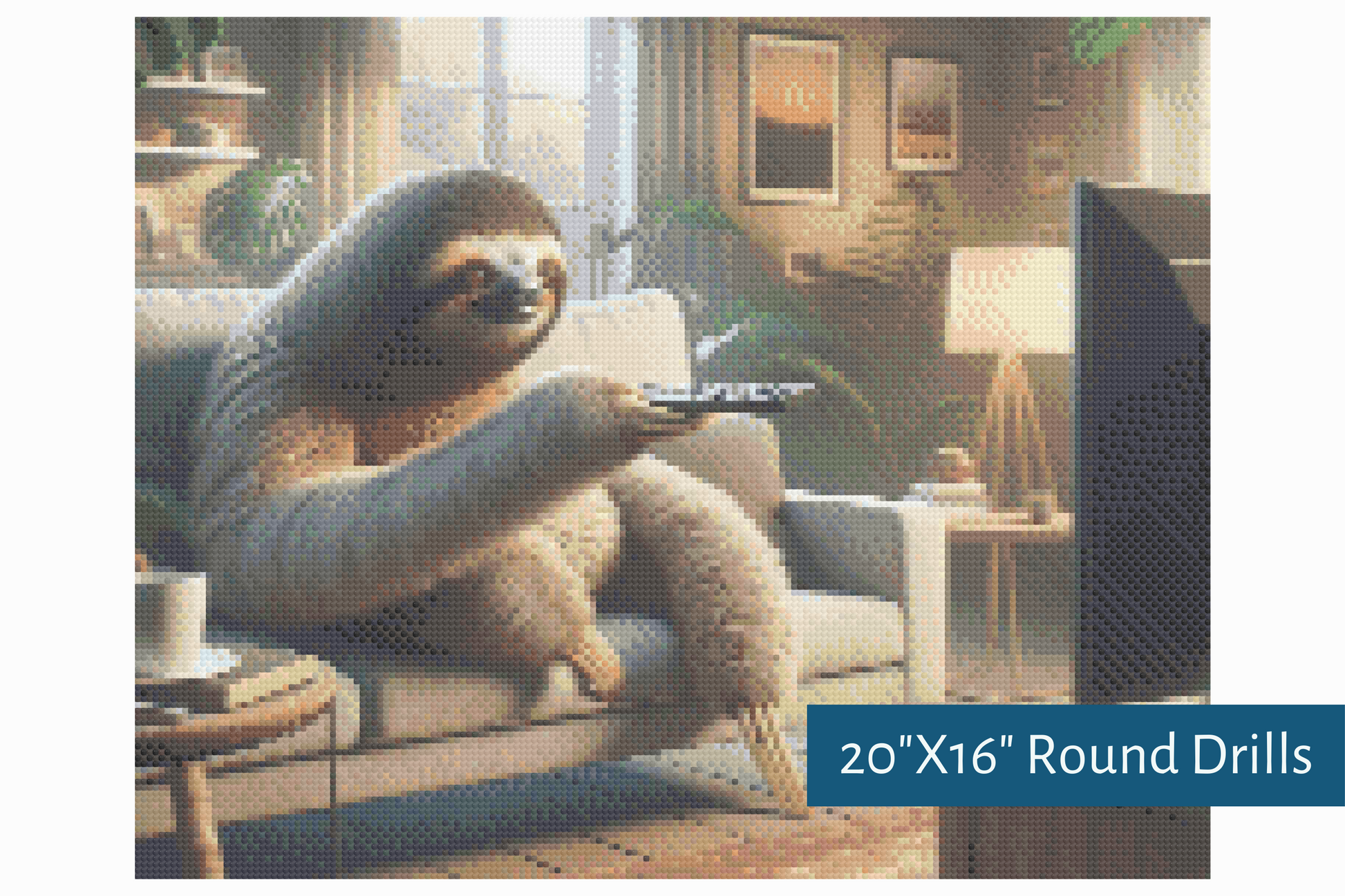 True North Diamond Art Diamond Painting Kits Round / 20"X16" (50.8cmX40.6xm) / Yes Couch Potato Diamond Painting Kit - Create Stunning Art, No Skill Required