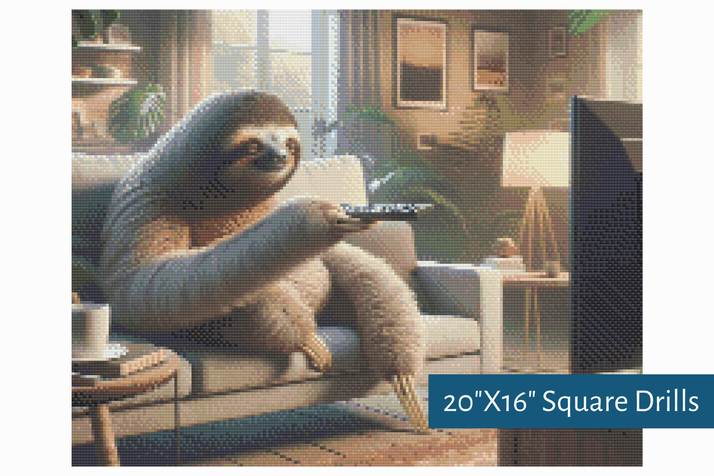 True North Diamond Art Diamond Painting Kits Square / 20"X16" (50.8cmX40.6xm) / Yes Couch Potato Diamond Painting Kit - Create Stunning Art, No Skill Required