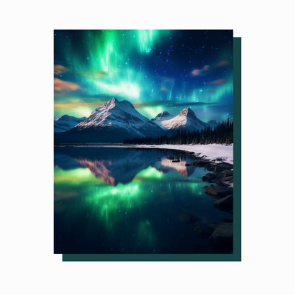 True North Diamond Art Diamond Painting Kits Curtain of Light Diamond Painting Kit - Create Stunning Art, No Skill Required
