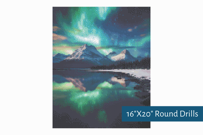 True North Diamond Art Diamond Painting Kits Curtain of Light Diamond Painting Kit - Create Stunning Art, No Skill Required