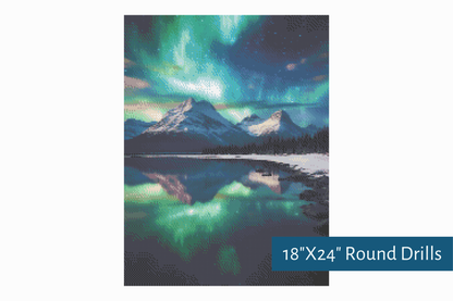 True North Diamond Art Diamond Painting Kits Curtain of Light Diamond Painting Kit - Create Stunning Art, No Skill Required