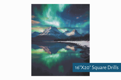 True North Diamond Art Diamond Painting Kits Curtain of Light Diamond Painting Kit - Create Stunning Art, No Skill Required