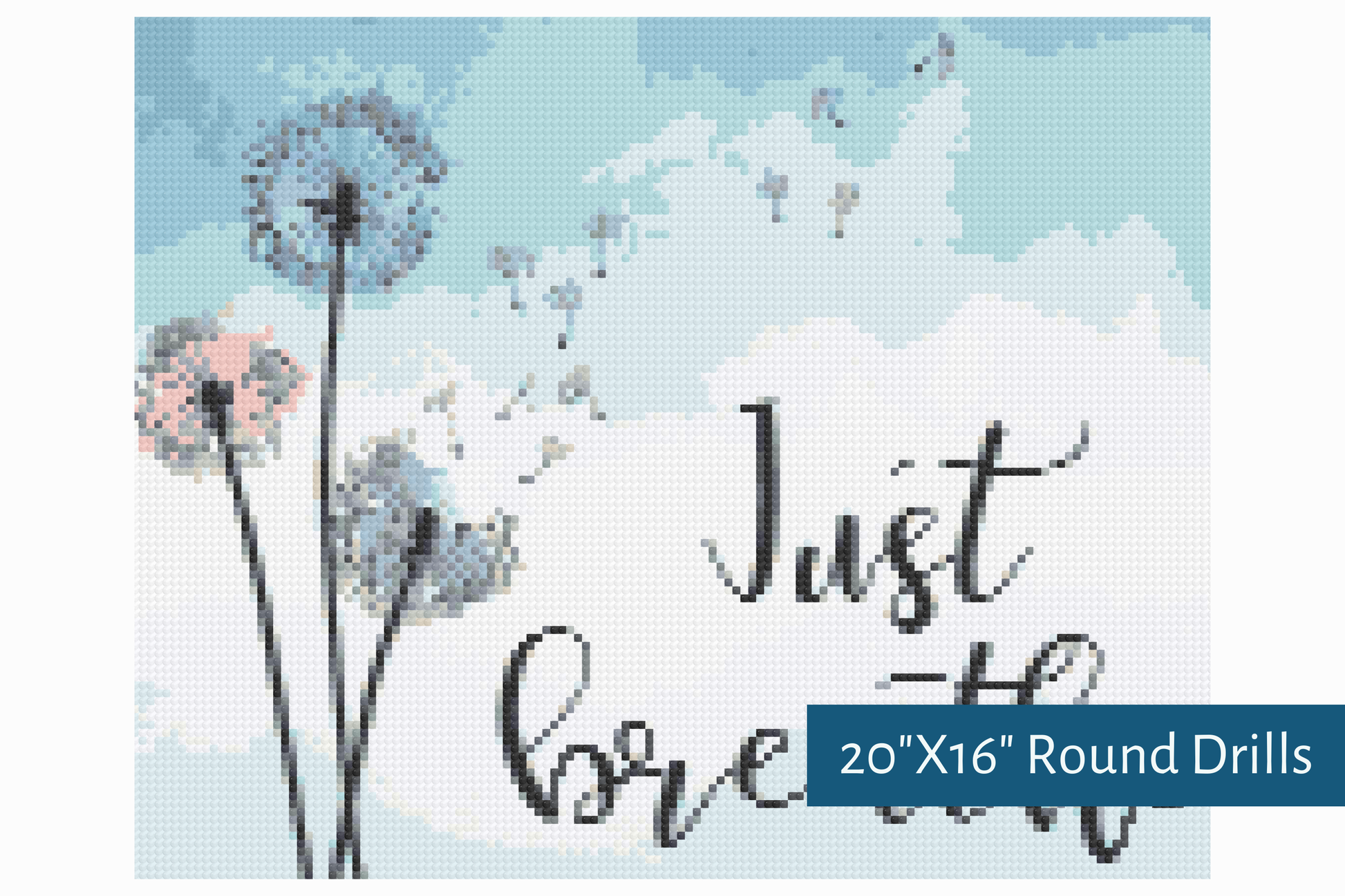 True North Diamond Art Diamond Painting Kits Dandelion Zen Diamond Painting Kit - Create Stunning Art, No Skill Required