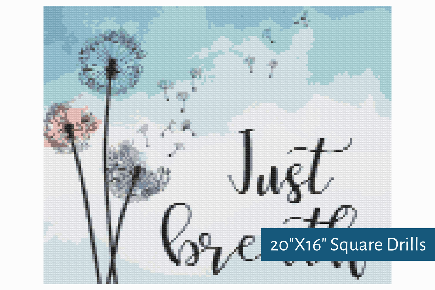 True North Diamond Art Diamond Painting Kits Dandelion Zen Diamond Painting Kit - Create Stunning Art, No Skill Required