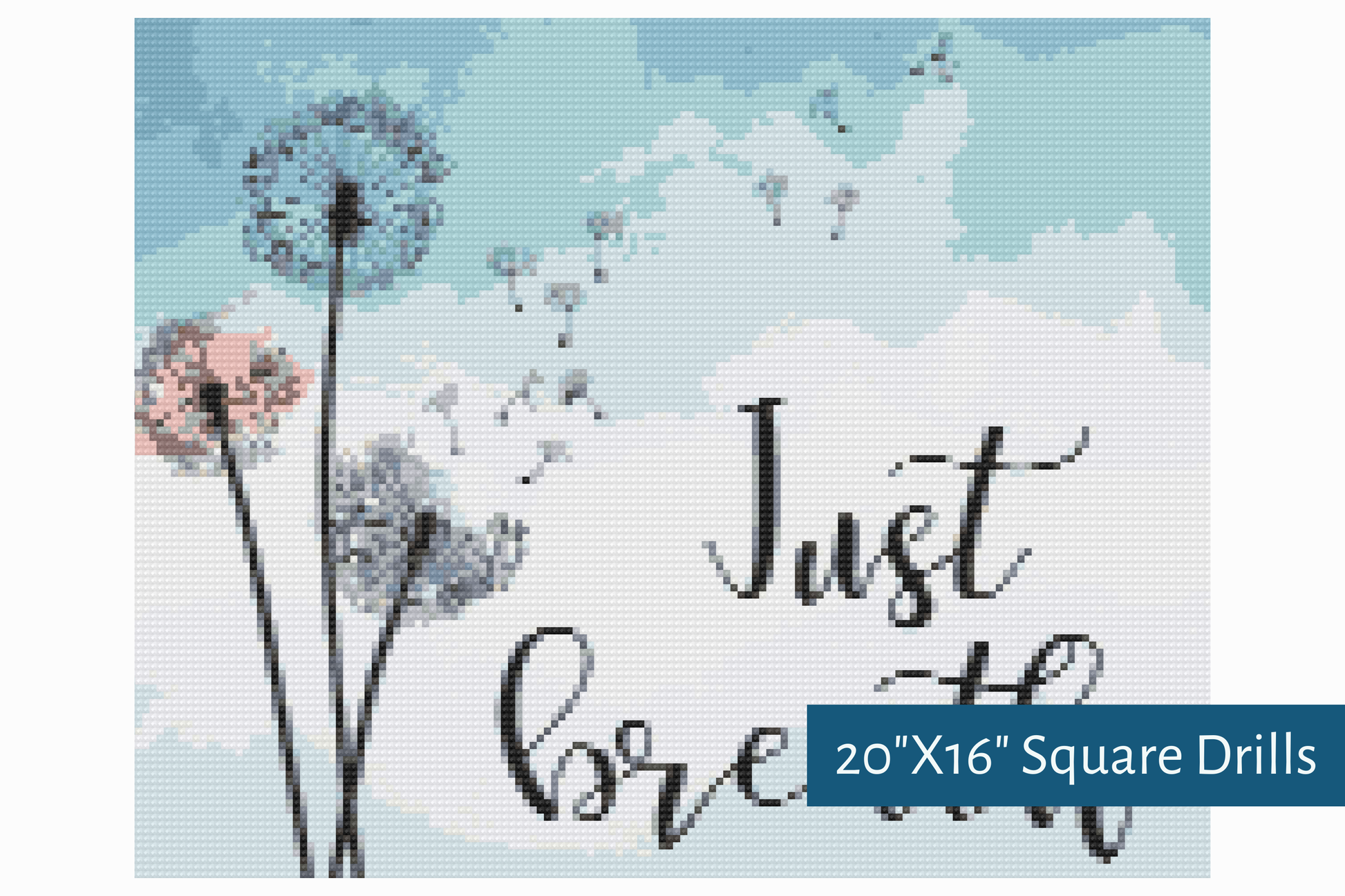 True North Diamond Art Diamond Painting Kits Dandelion Zen Diamond Painting Kit - Create Stunning Art, No Skill Required